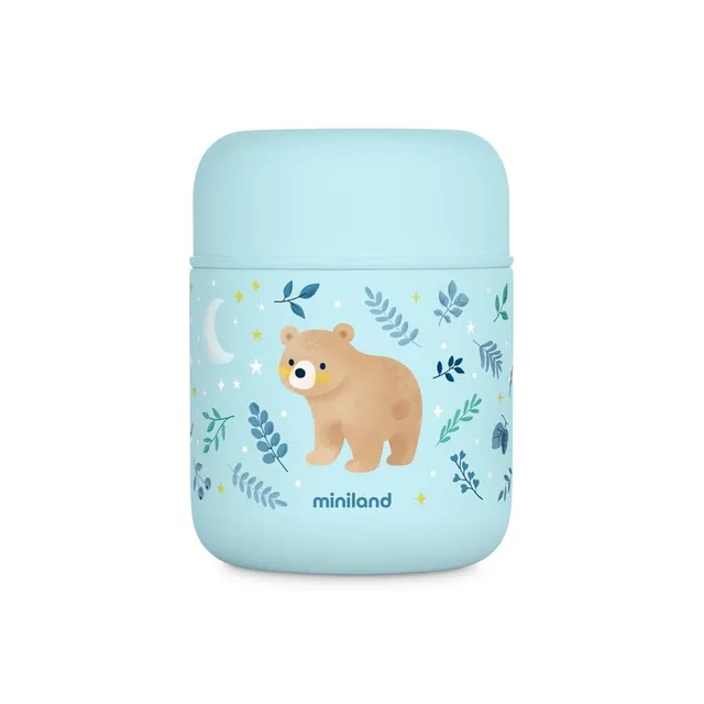 Miniland Thermy Speisebehälter 280 ml Blau Bear auslaufsicher