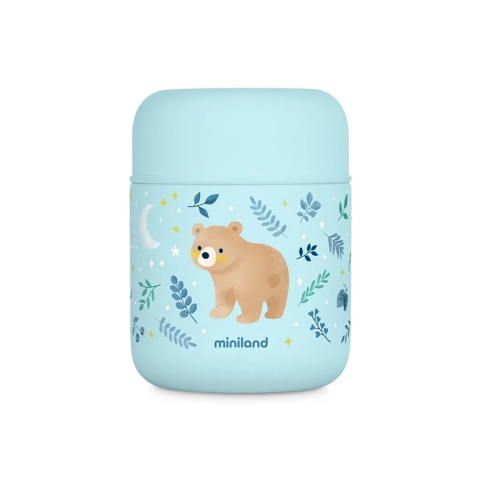Miniland Thermy Speisebehälter 280 ml Blau Bear auslaufsicher