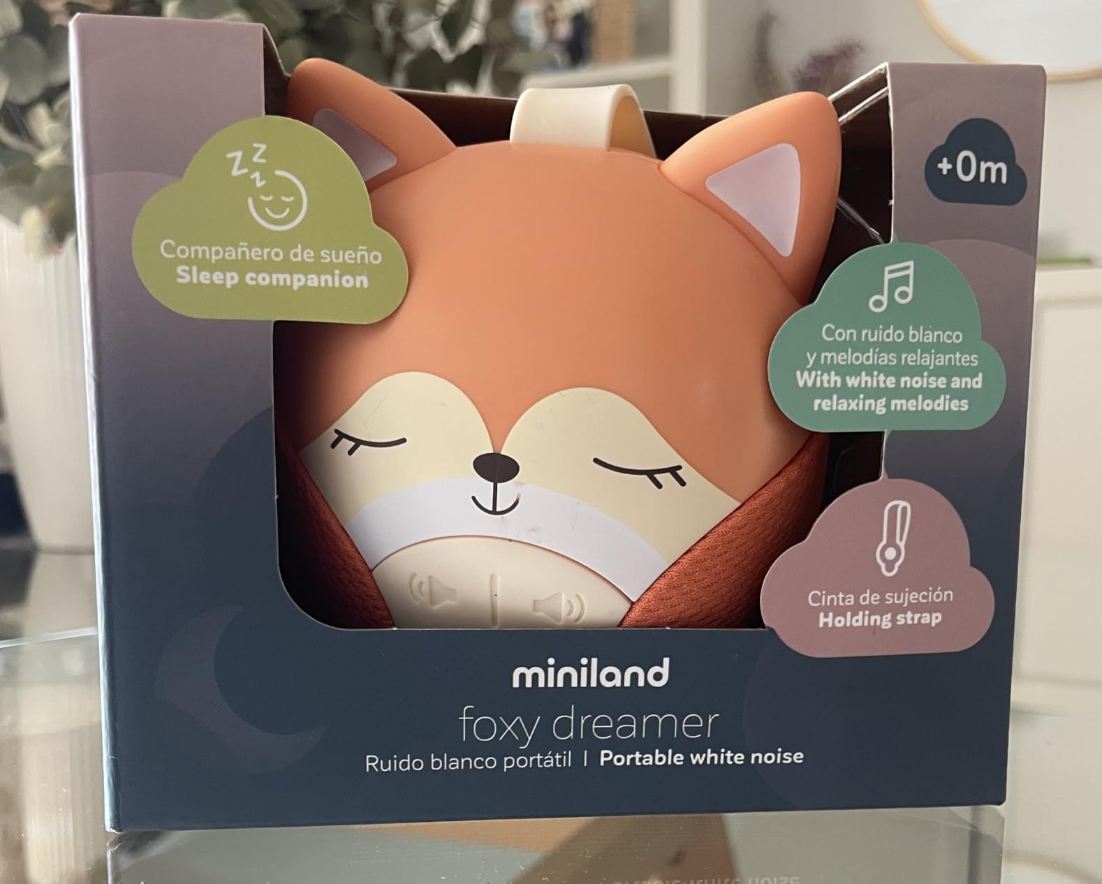Miniland Foxy Dreamer Weißes Rauschen Einschlafhilfe Baby