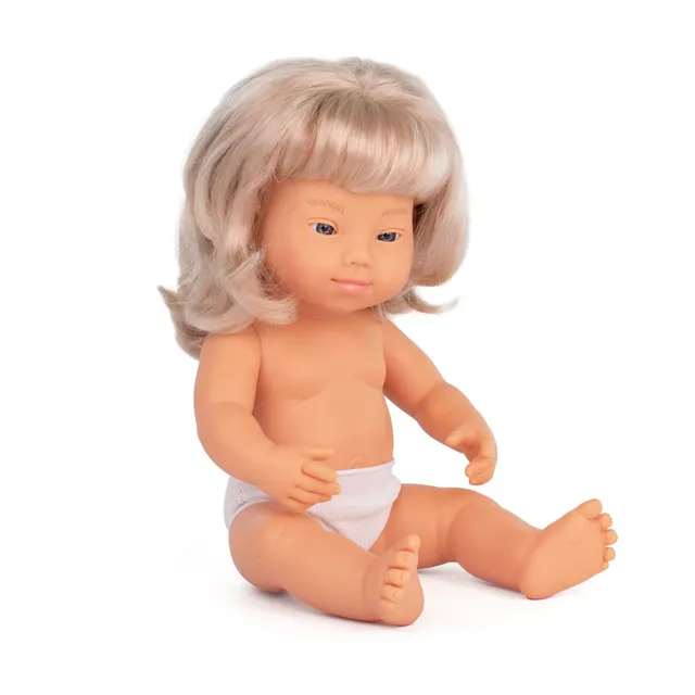 Miniland Dolls 31234 Babypuppe Mädchen 38 cm Down Syndrom