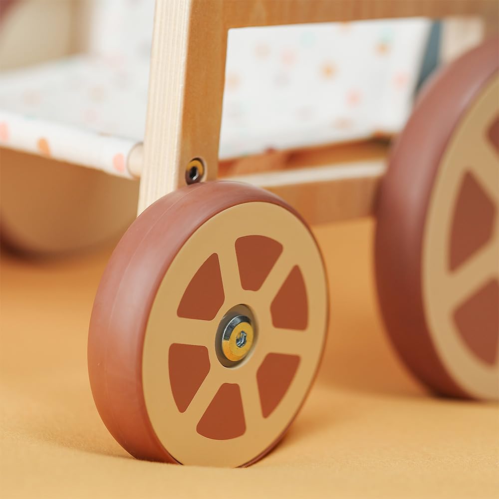 Miniland Rollstuhl für Puppen bis 38cm Holz