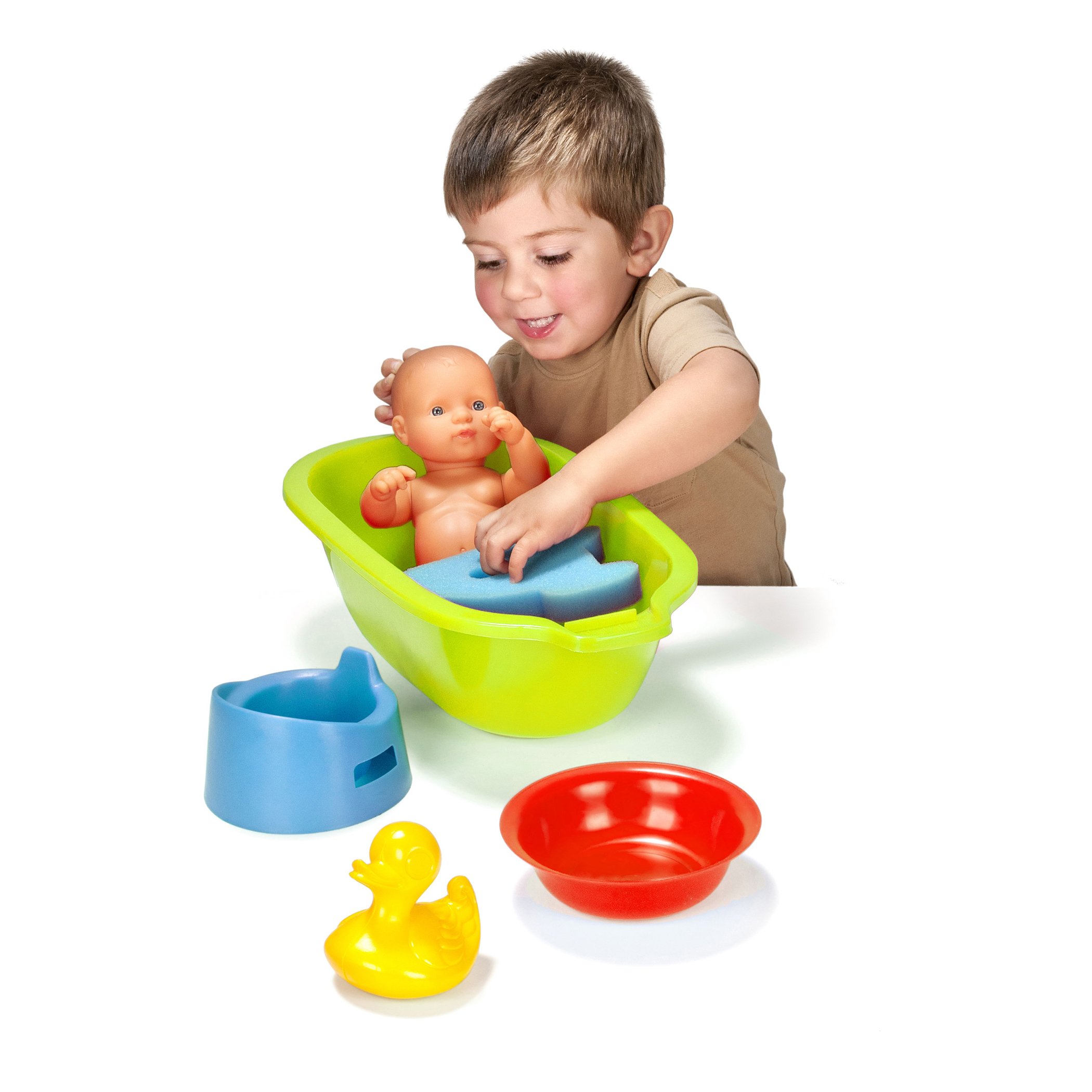 Miniland 31200 Puppenbadewanne mit Zubehör 5-teilig