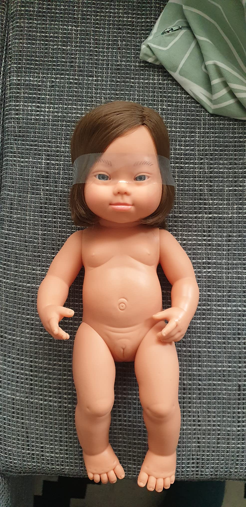 Miniland Dolls Babypuppe 38cm Mädchen Downsyndrom Vanilleduft
