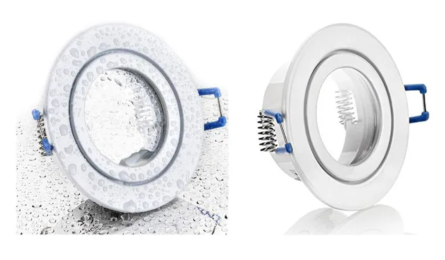 feinlux LED Einbaustrahler Bad IP44 rund weiß GU10