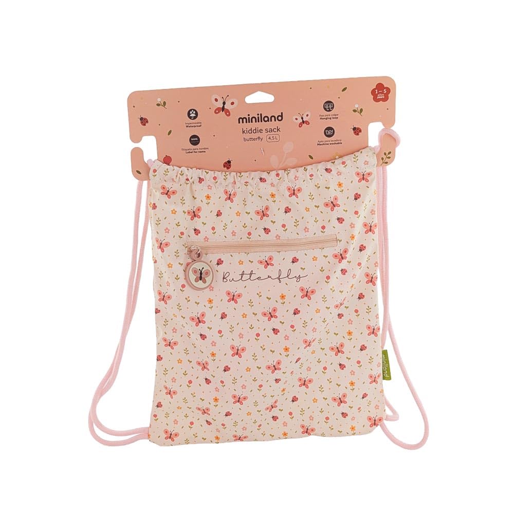 Miniland Kiddie Sack Butterfly Turnbeutel wasserdicht