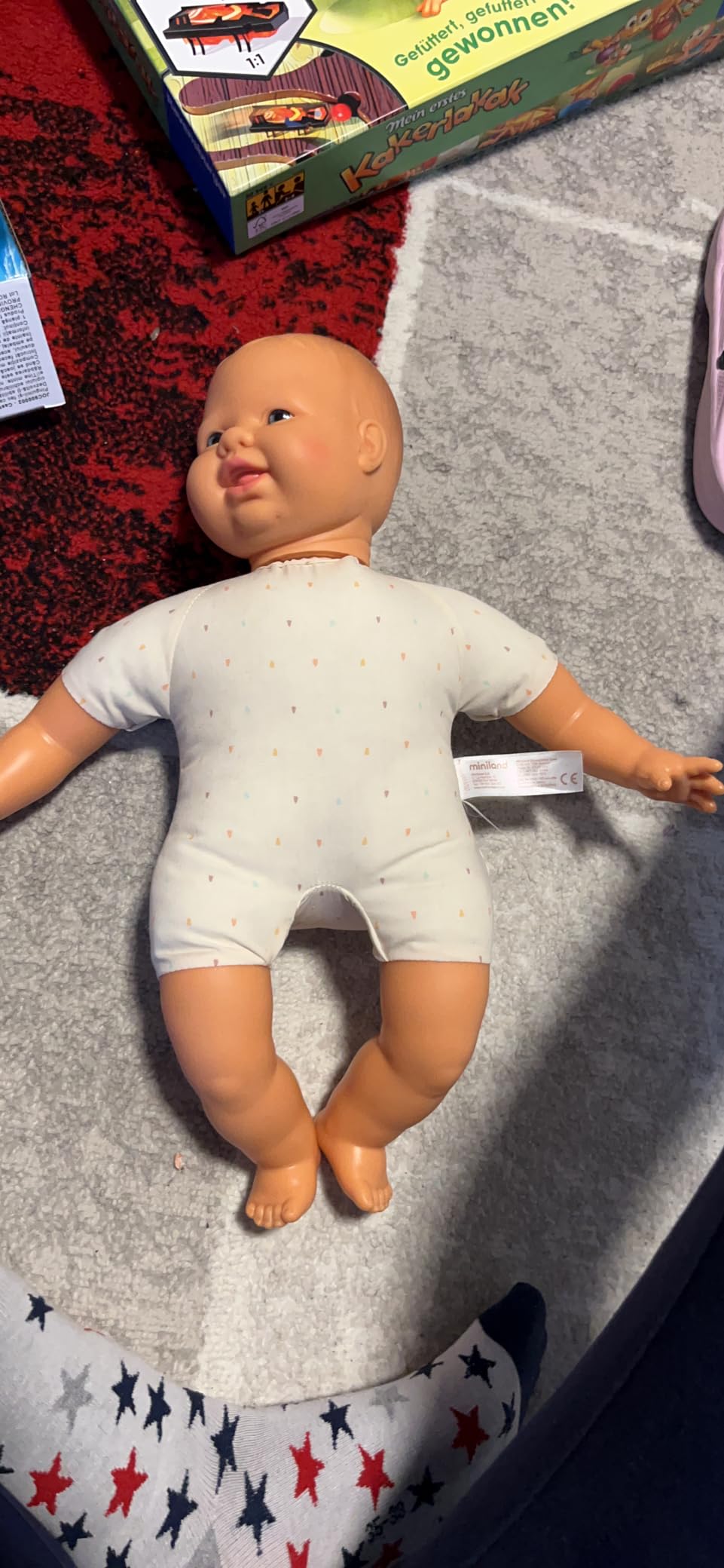 Miniland Babypuppe 40 cm europäisch Puppe Vanilleduft