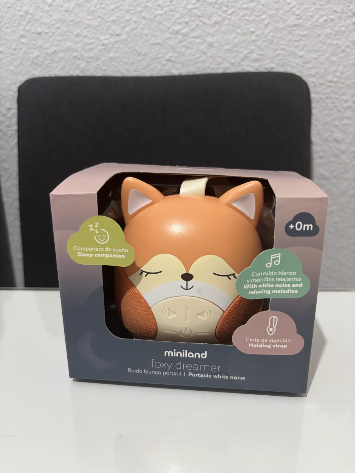 Miniland Foxy Dreamer Weißes Rauschen Einschlafhilfe Baby