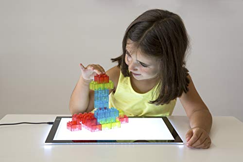 Miniland Translucent Blocks Bausteine 100 Teile für Leuchttisch