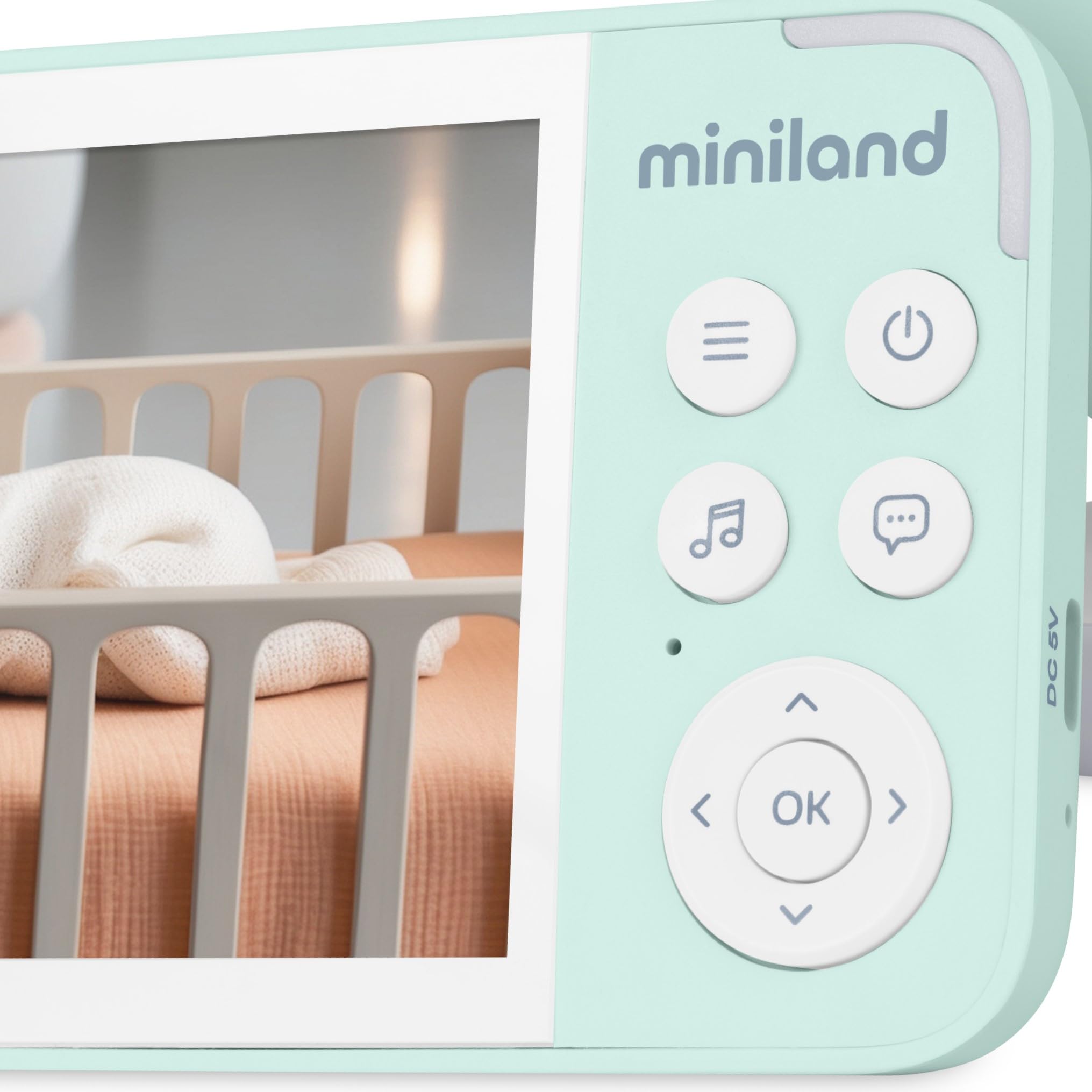 Miniland Digimonitor Babyphone 5 Zoll HD mit Kamera