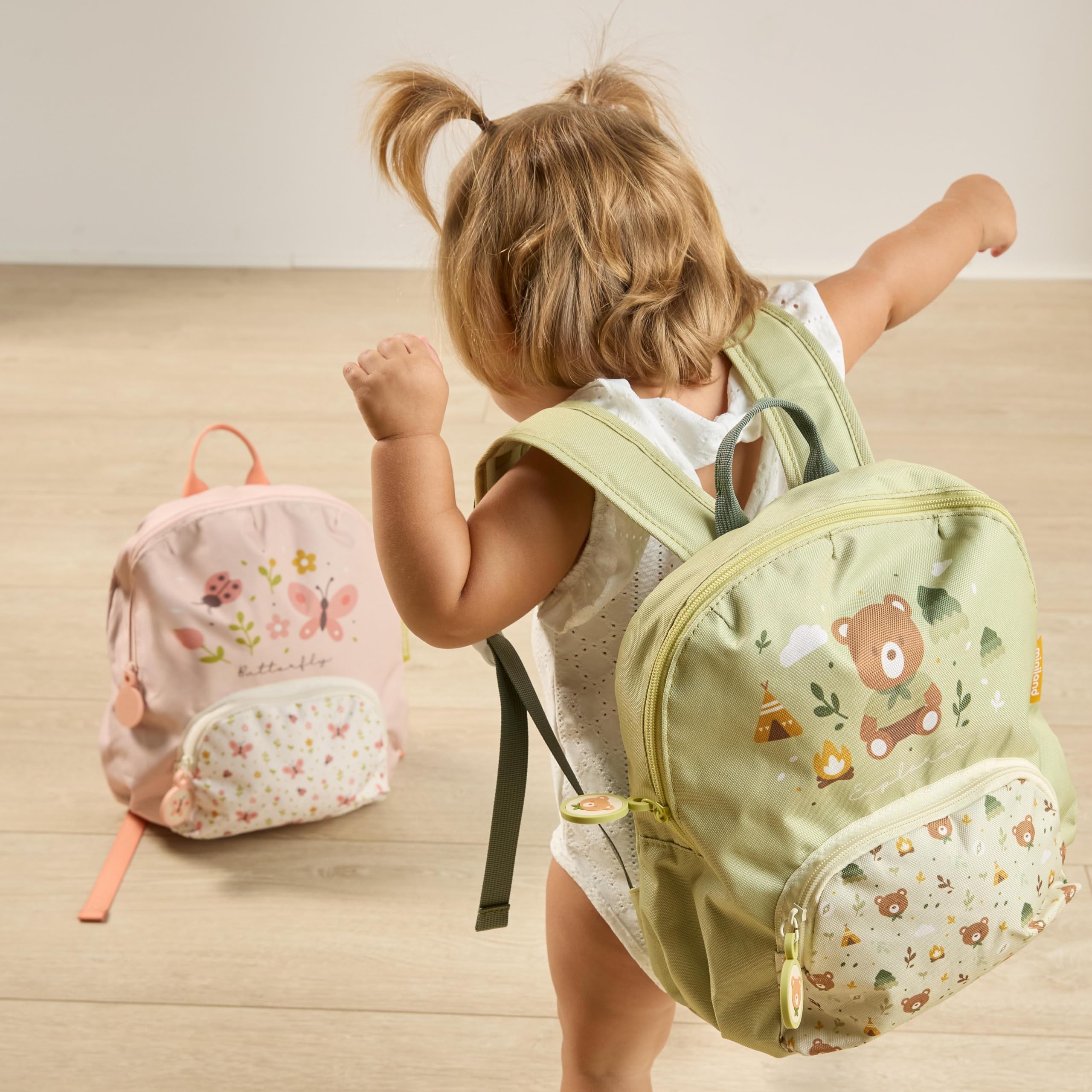Miniland Backpack Explorer Kinderrucksack Grün