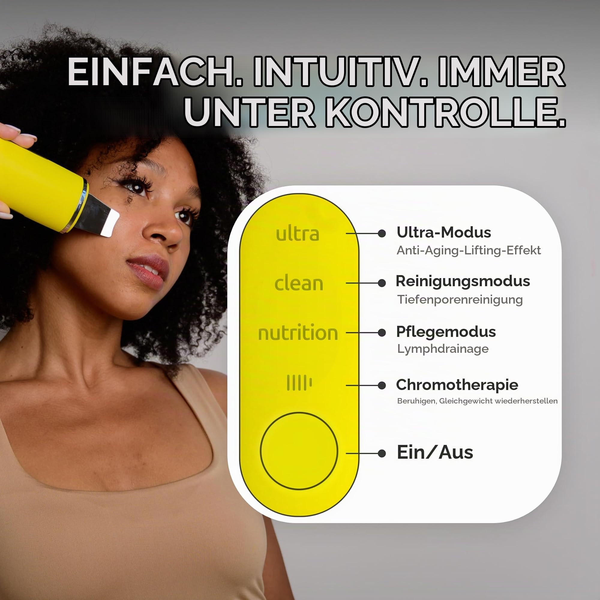 Gess Exotic Ultraschall Gesichtsgerät Lifting Anti-Aging reife Haut