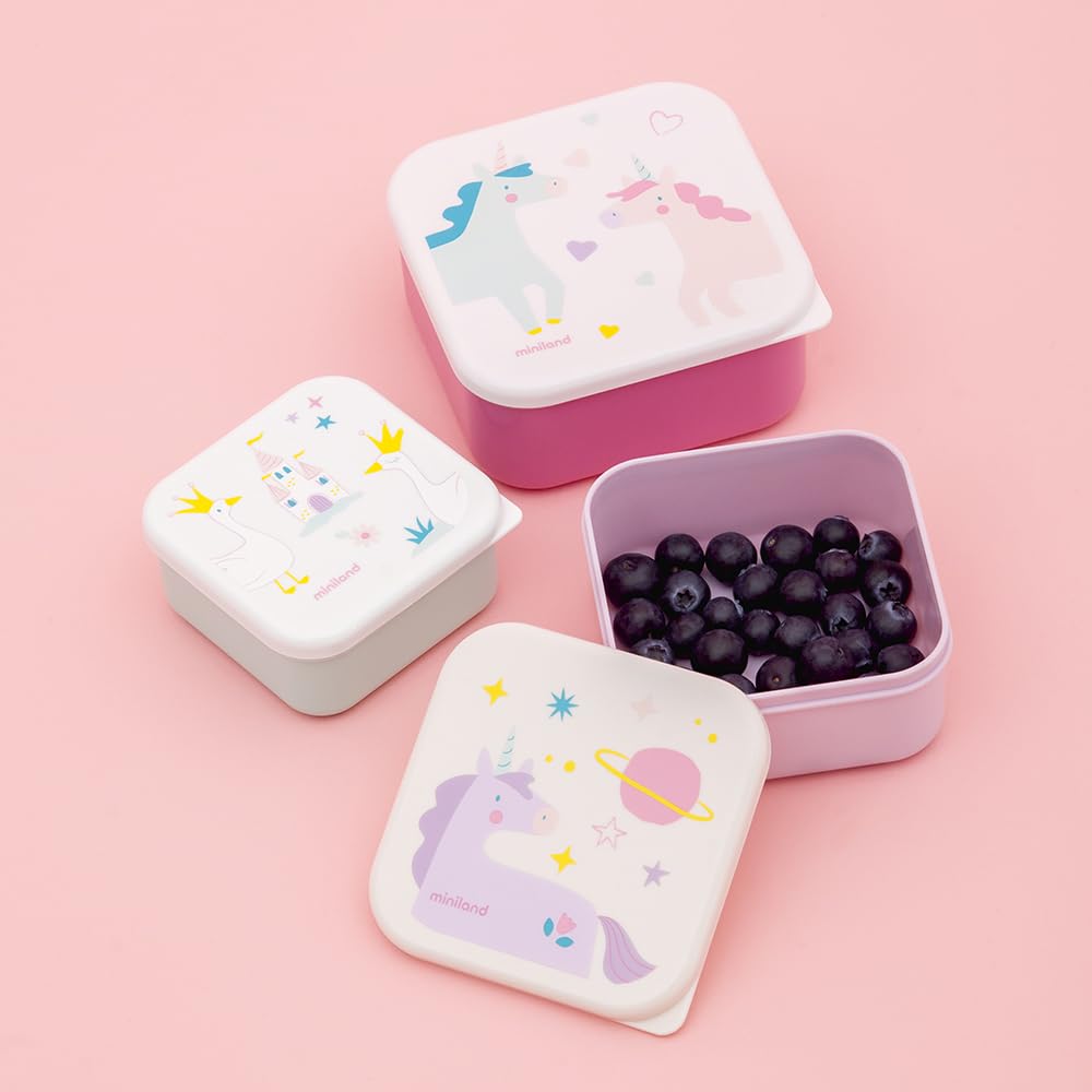 Miniland Nutrition Brotdosen 3er Fantasy BPA-frei