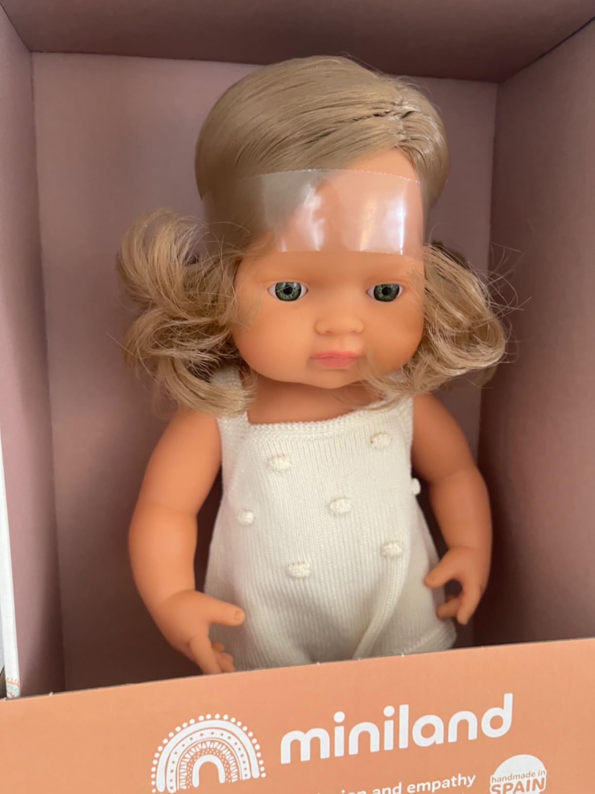 Miniland Colourful Edition Babypuppe 38 cm blond Vanilleduft