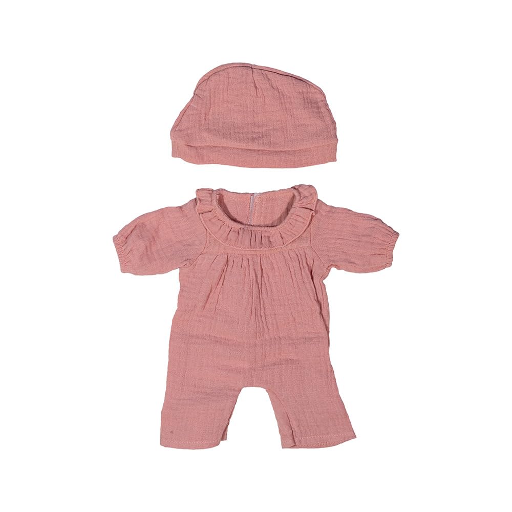 Miniland Dolls Puppenkleidung 38 cm Pyjama Mütze Rosa