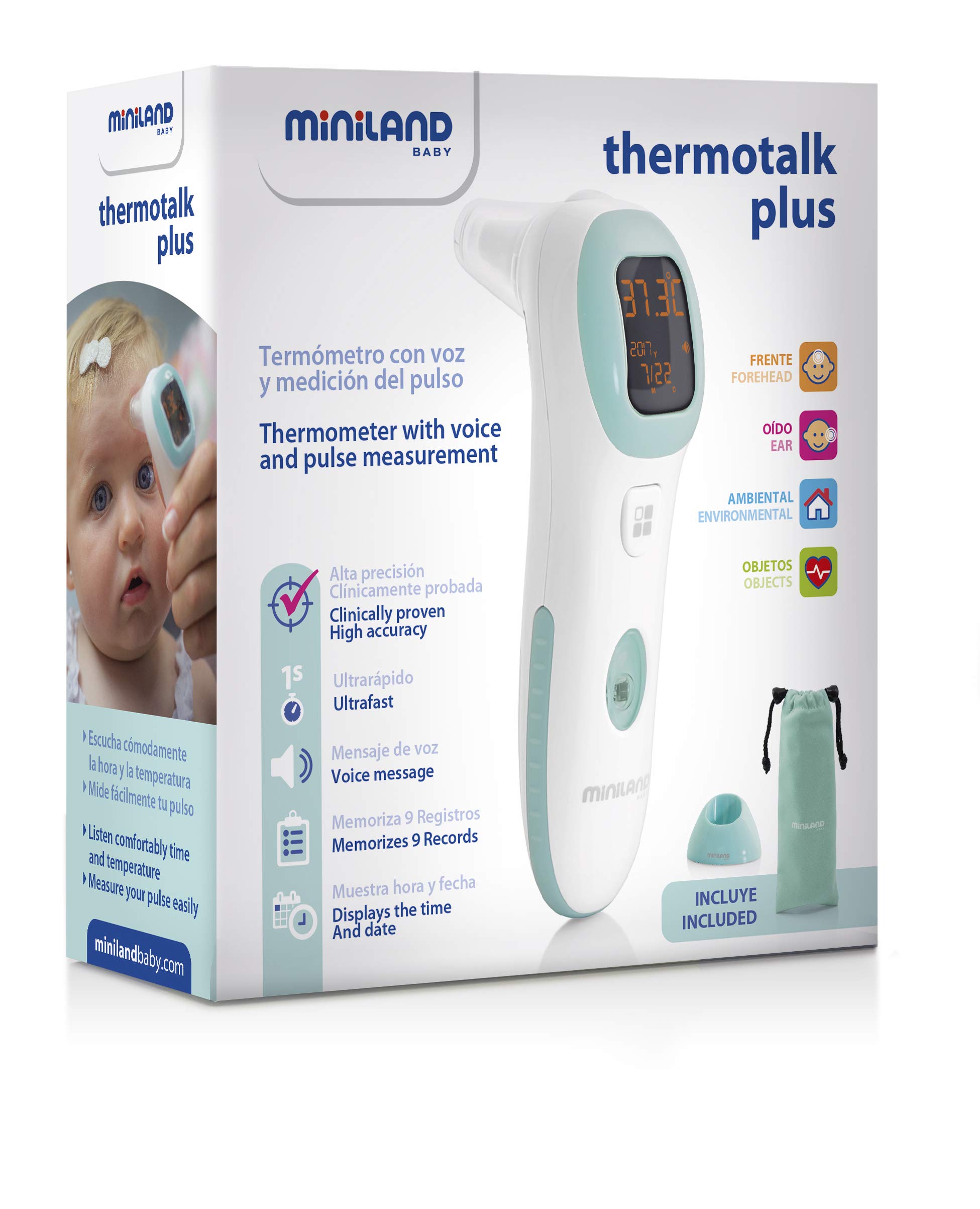 Miniland Thermotalk Plus Infrarotthermometer Stirn Ohr