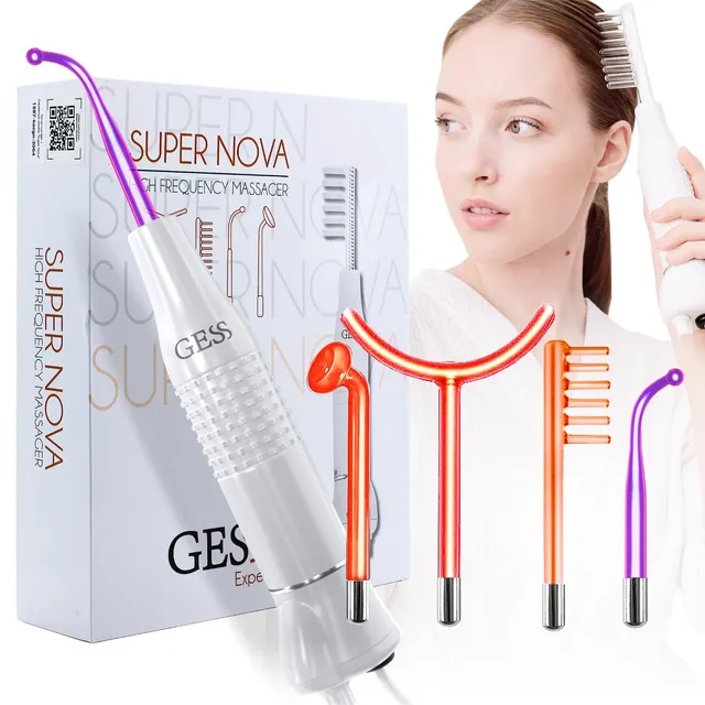 GESS SuperNova Darsonval Hochfrequenzgerät Gesicht & Haare 4 Elektroden