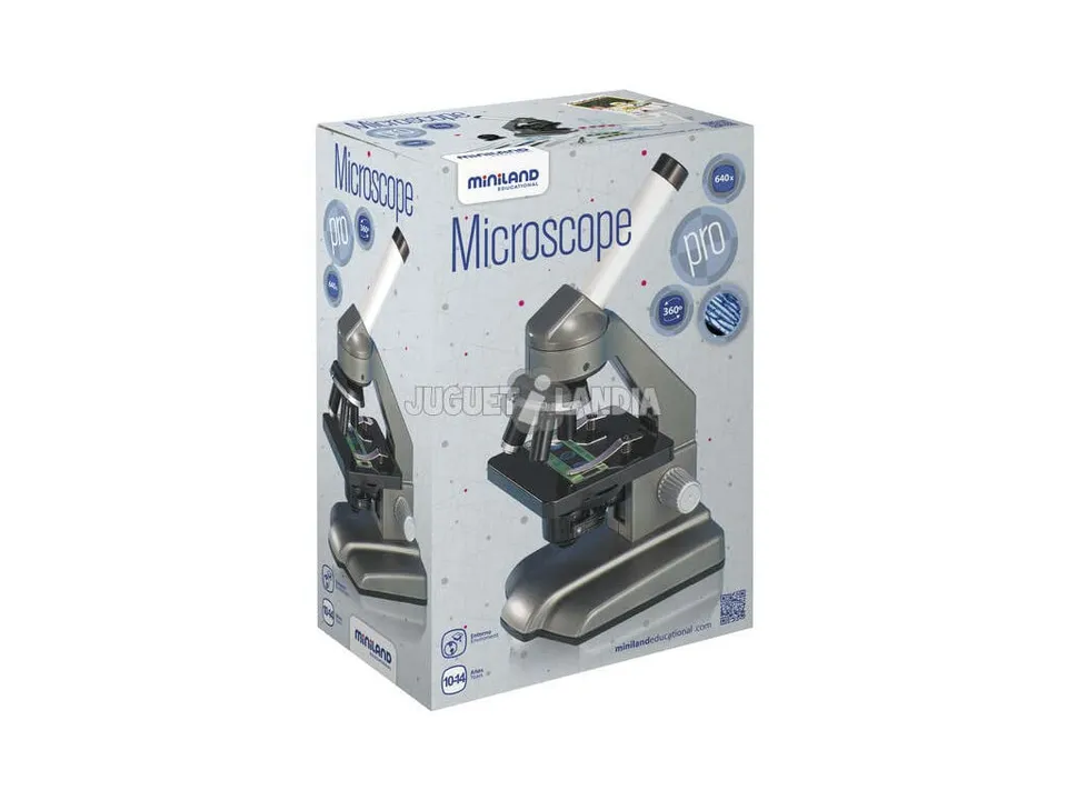 Miniland 99005 Mikroskop 640x Lernspielzeug mit Zubehör