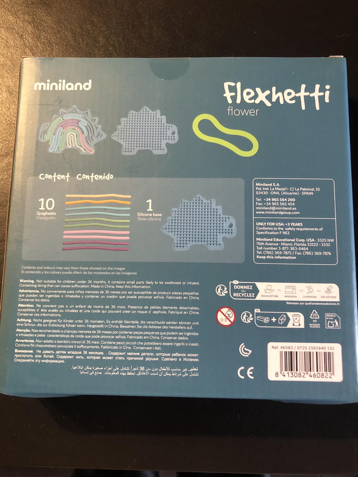 Miniland Flexhetti Fidget Dinosaurier Silikon ab 3
