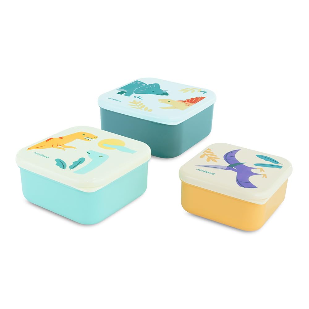 Miniland Nutrition Brotdosen 3er Fantasy BPA-frei