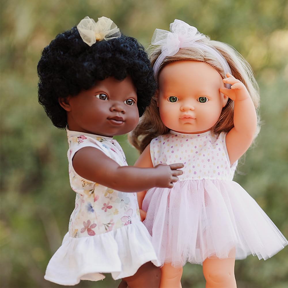 Miniland My Friends Puppe Afrikanisches Mädchen 38cm Kleidung