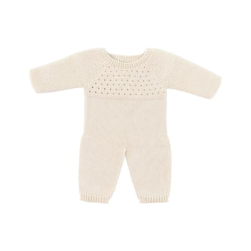 Miniland Dolls Strickpyjama beige für 40 cm Puppen Recycling
