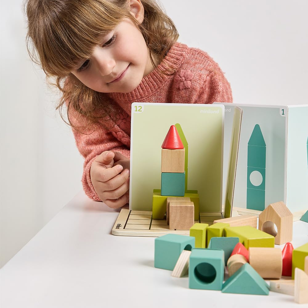 Miniland Shape Makers Konstruktionsspiel Holz