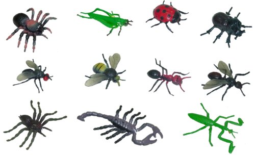 Miniland 27480 Insekten Spielfiguren 12 Figuren in Dose