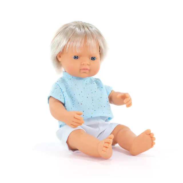 Miniland My Friends & Me Puppe Junge 38 cm mit Kleidung