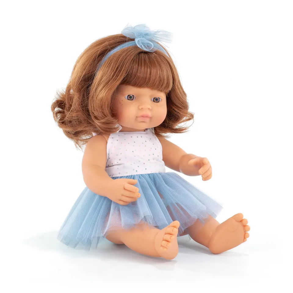 Miniland My Friends Puppe 38cm Mädchen rothaarig Vinyl