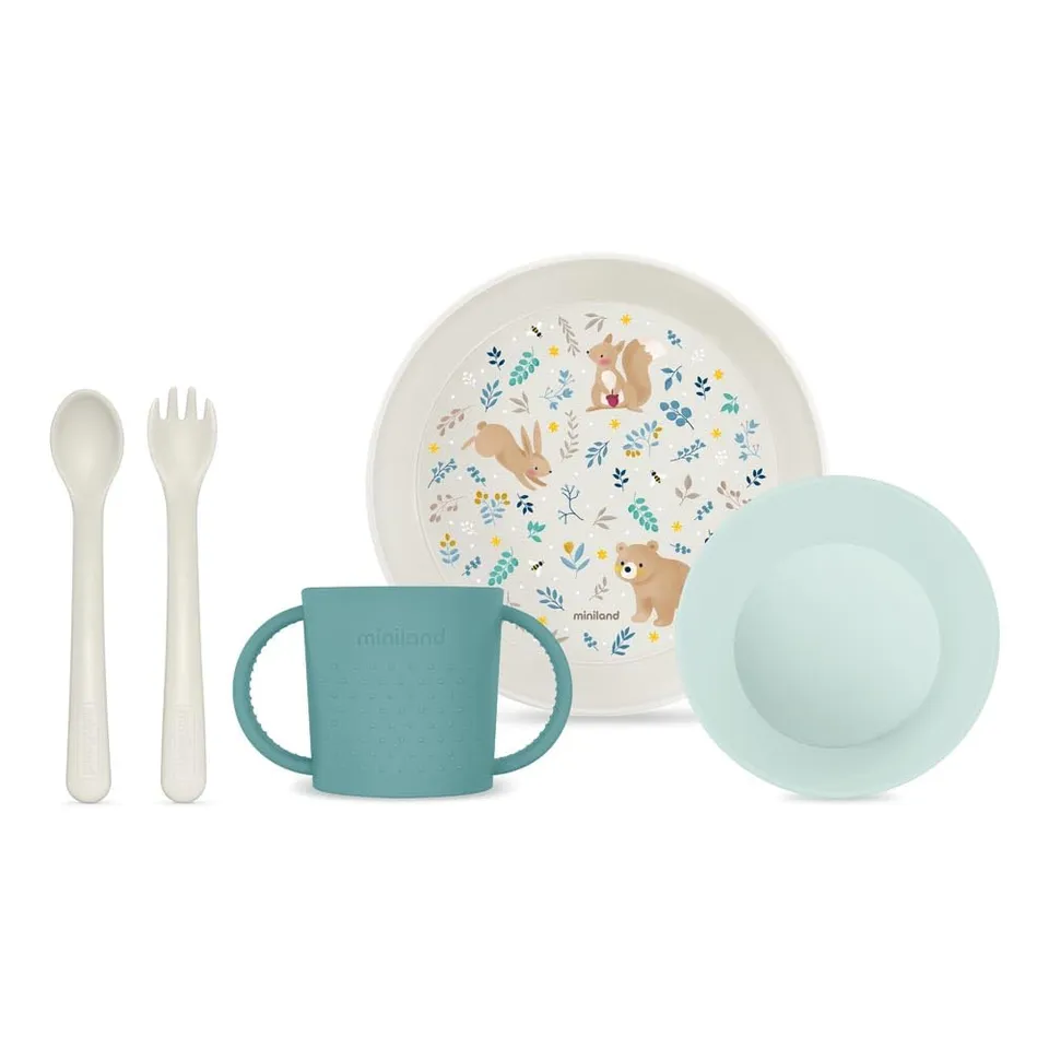Miniland Meal Set Dreamland Baby Geschirrset BPA-frei Teller Becher