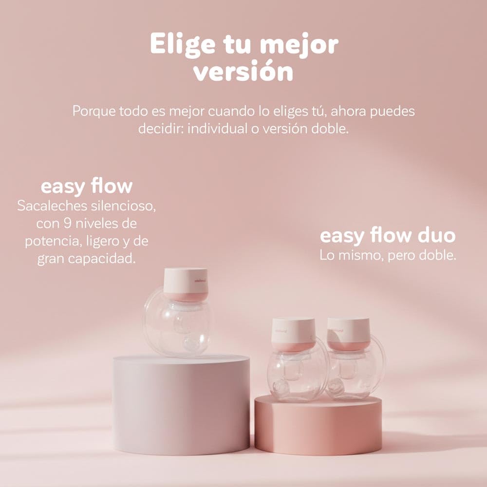 Miniland Easy Flow Duo Milchpumpe Doppelpumpe 2x180ml BPA-frei