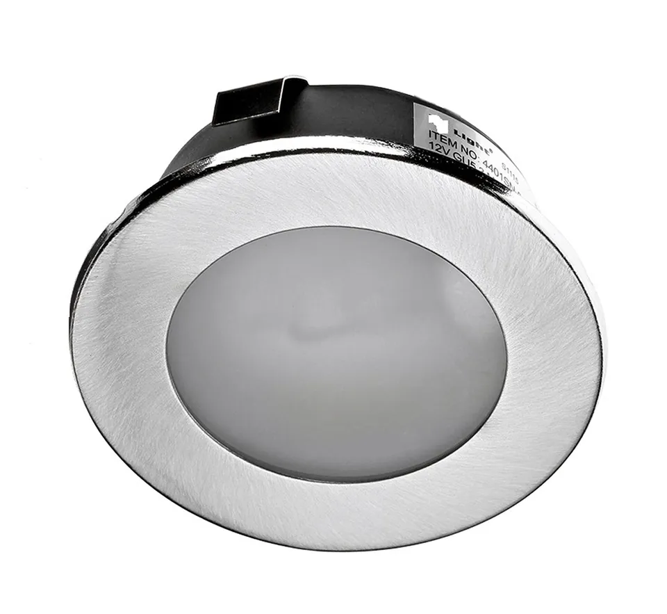 feinlux LED Einbauleuchte G4 12V 57mm Edelstahl gebürstet