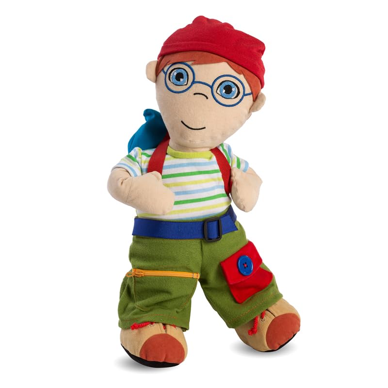 Miniland Diversity Stoffpuppe Junge 40cm mit Verschlüssen