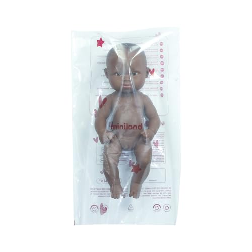 Miniland Dolls Babypuppe 32 cm afrikanisch mit Down-Syndrom
