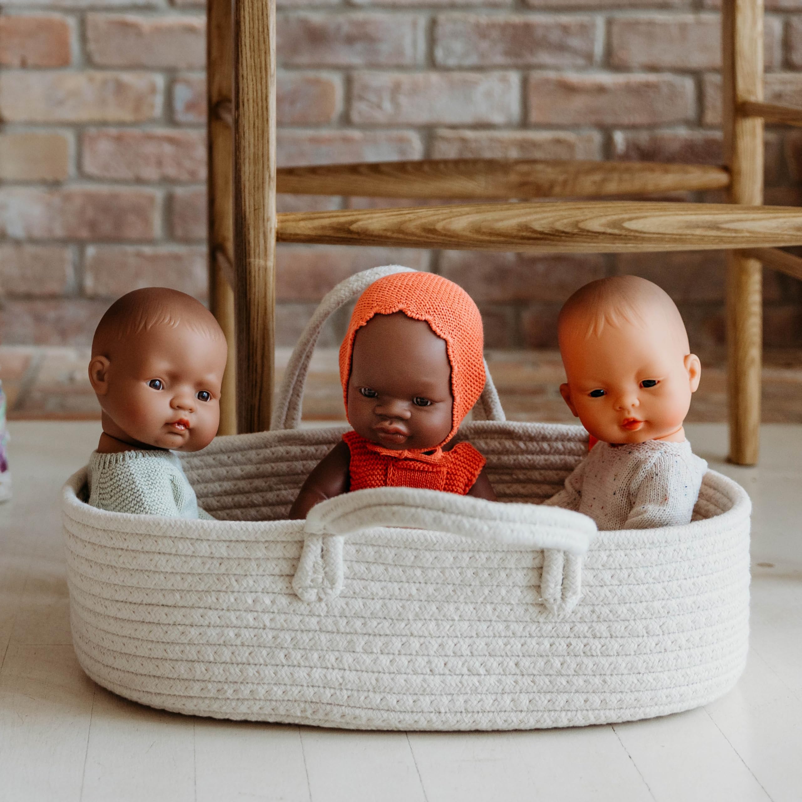 Miniland 31034 Babypuppe Afrikanisches Mädchen 32 cm
