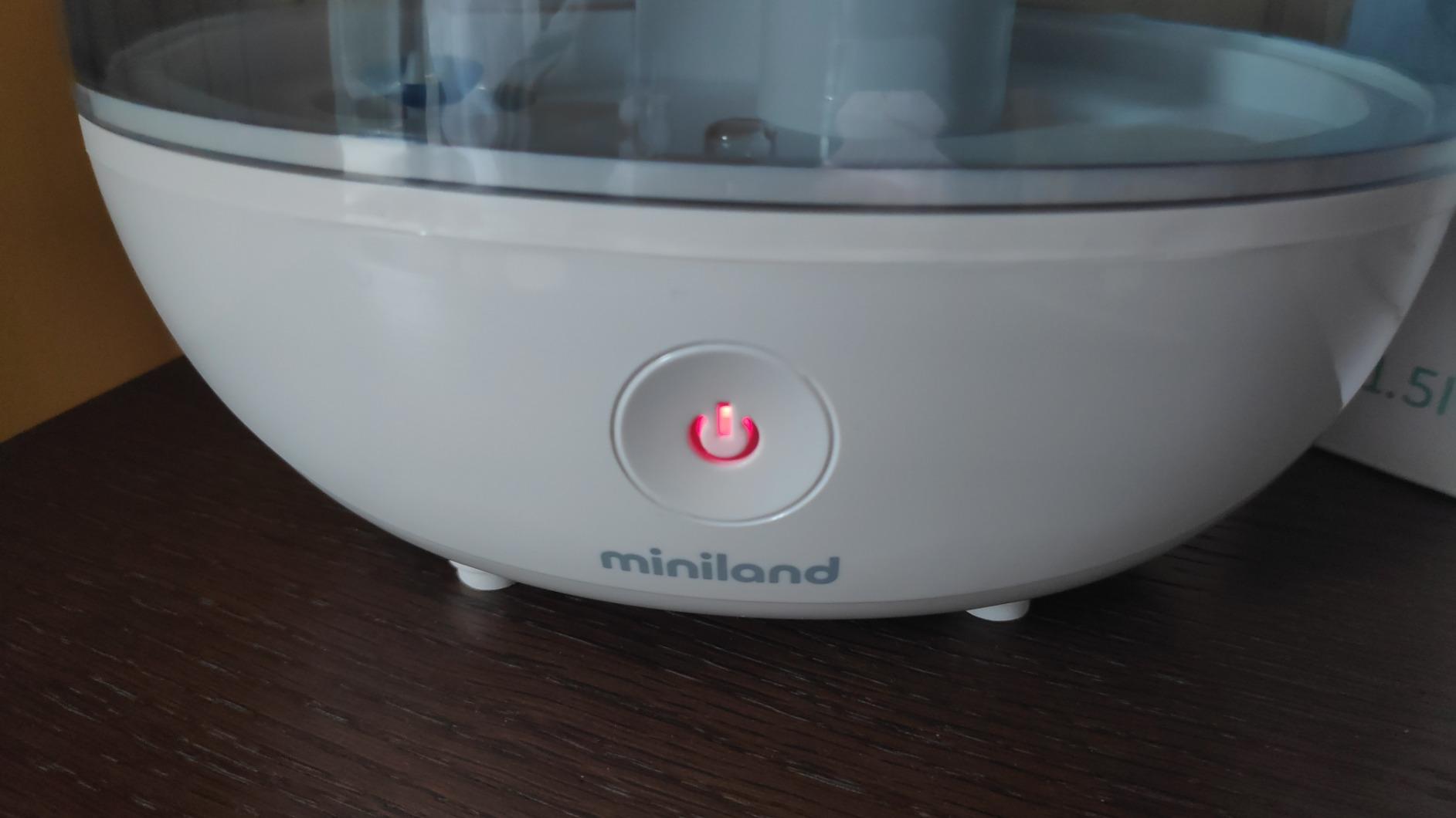 Miniland 89173 humidrop Luftbefeuchter Weiß 1,5L Duftöl