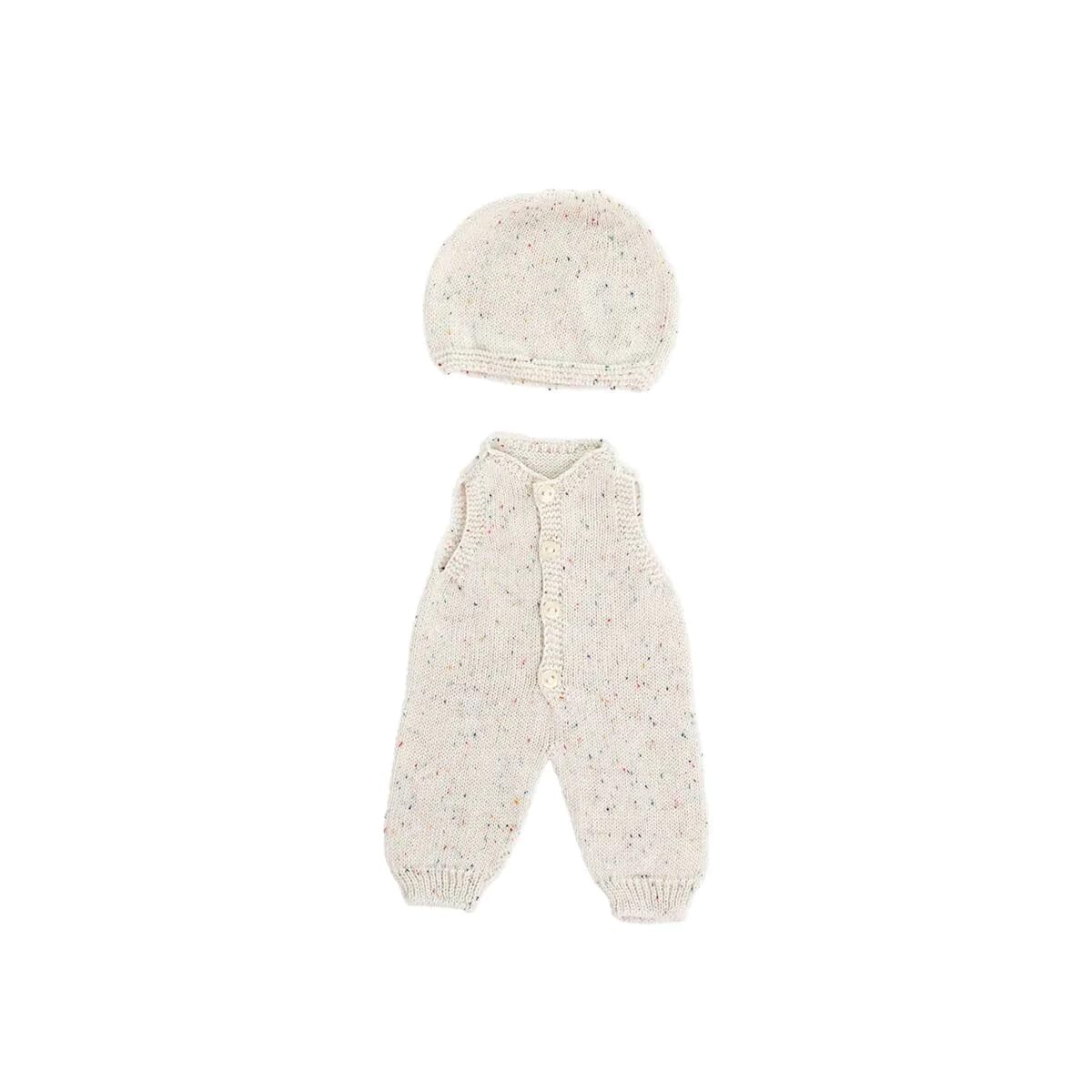 Miniland Dolls Strickset grün Body+Mütze für 40 cm Puppen