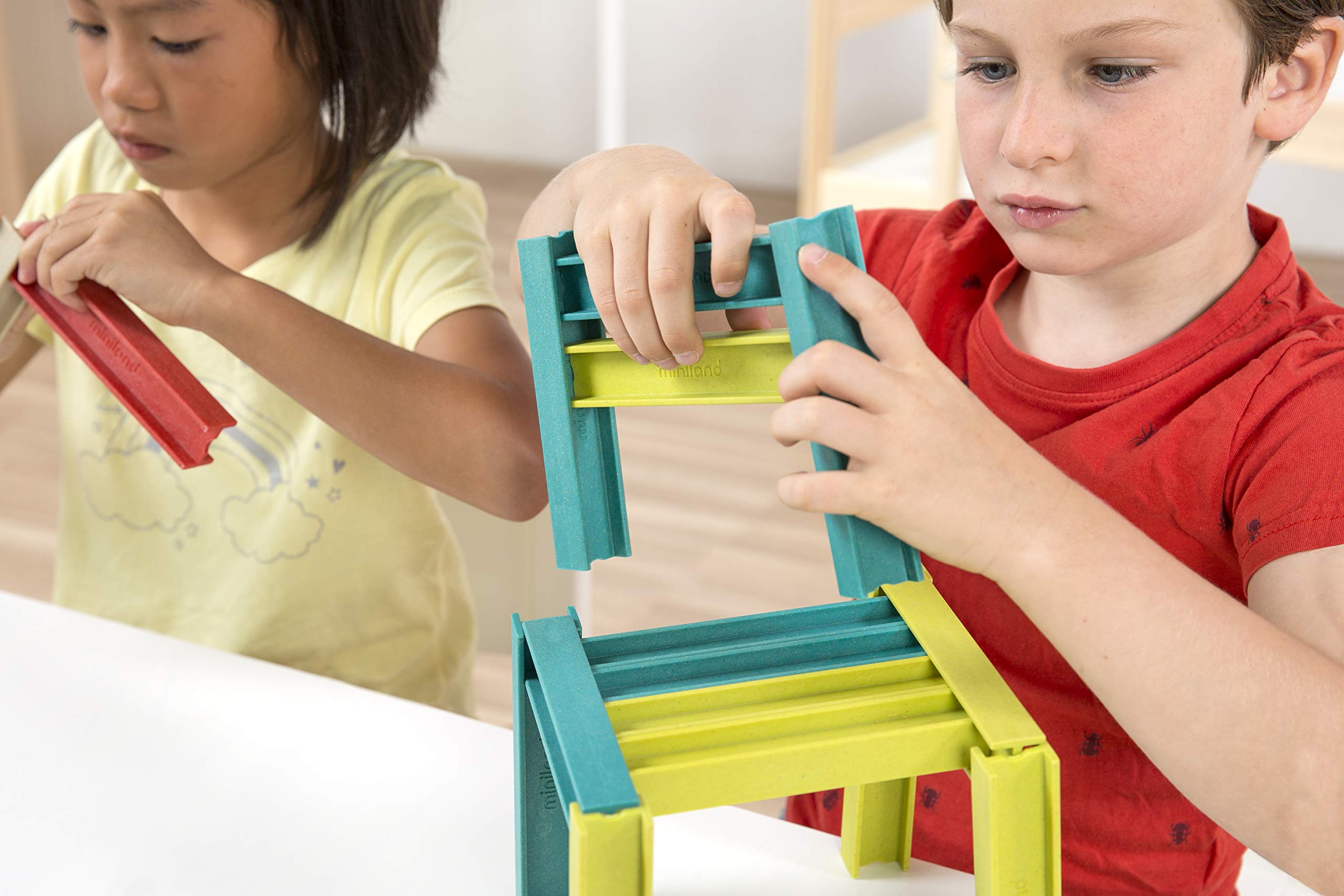 Miniland ECO Beams Building Set Bauset 32 Balken nachhaltig