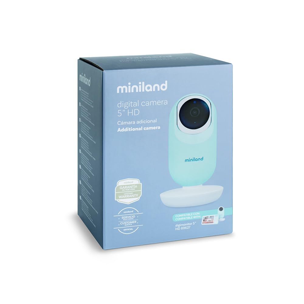 Miniland Digimonitor 5 Zoll Zusatzkamera HD Babyphone 300 m