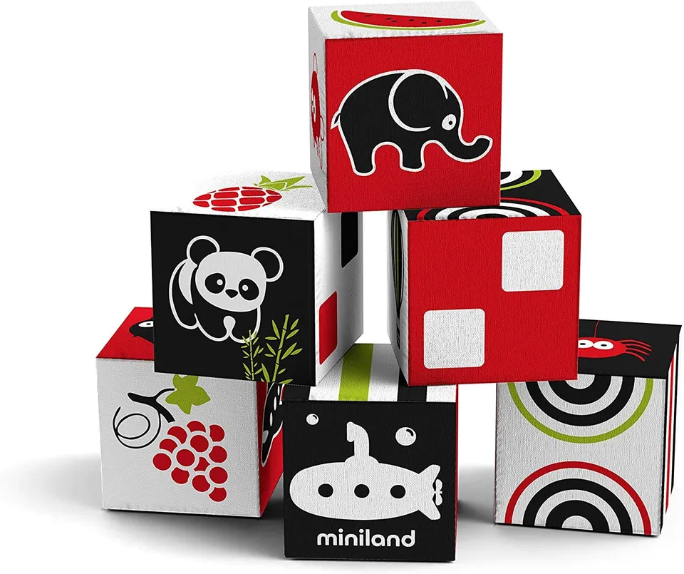 Miniland First Senses Würfel Set 6 Baby 7cm