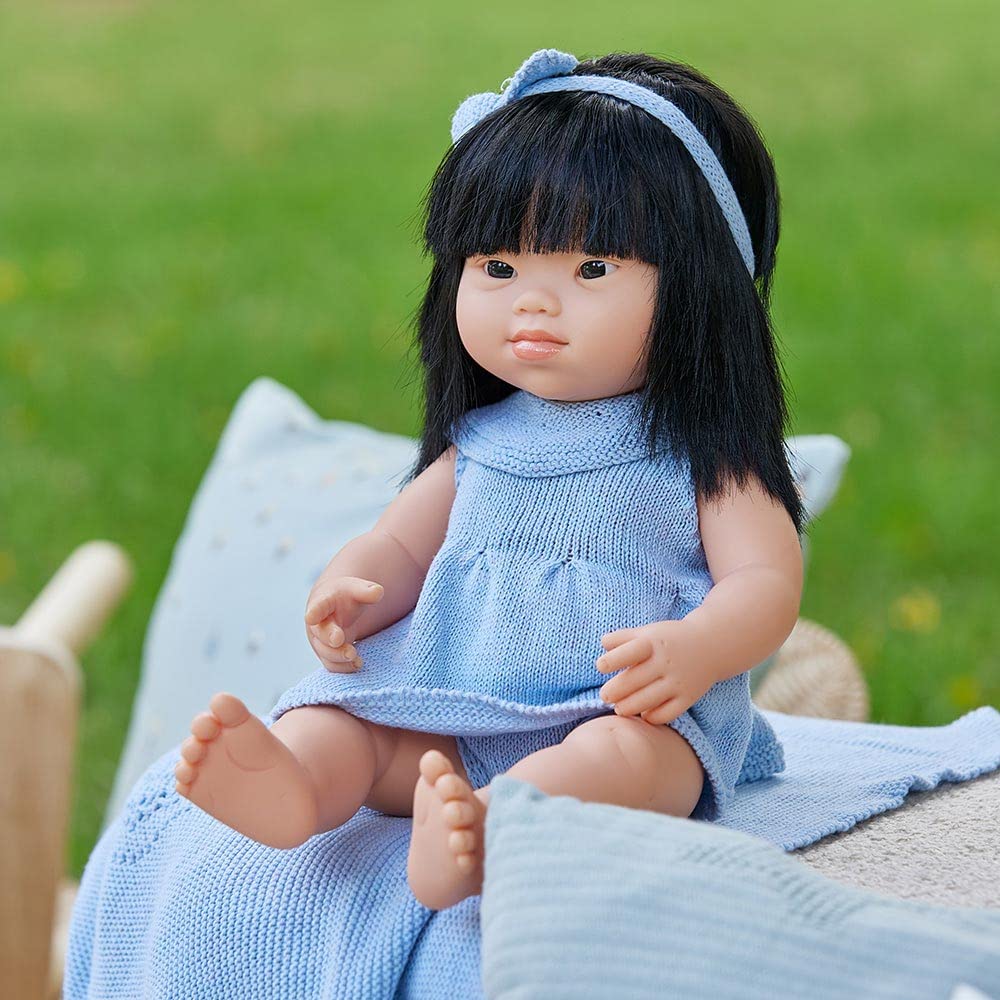 Miniland Dolls Babypuppe Mädchen Down Syndrom 38cm