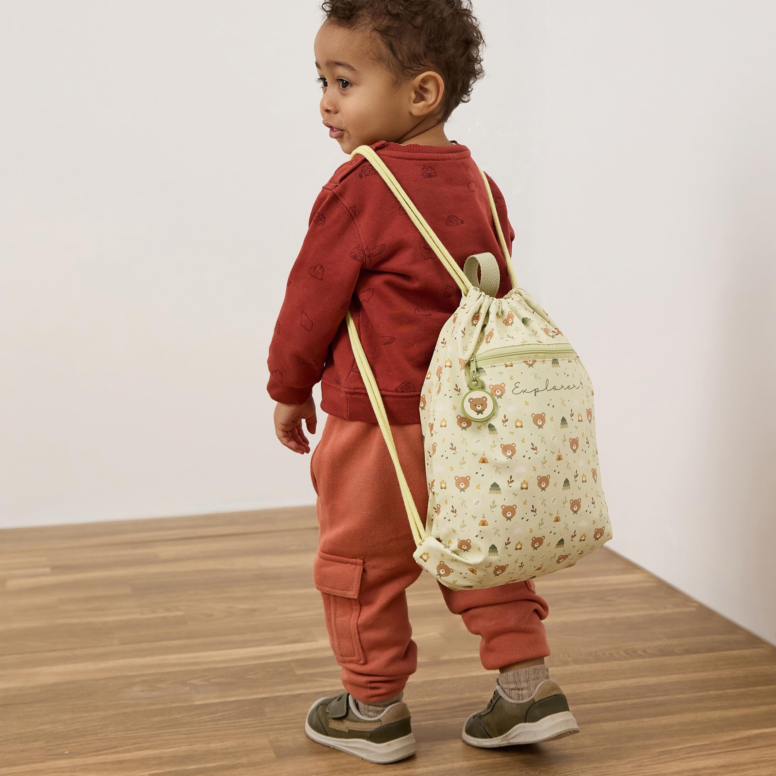 Miniland Kiddie Sack Explorer Turnbeutel wasserdicht mit Kordelzug