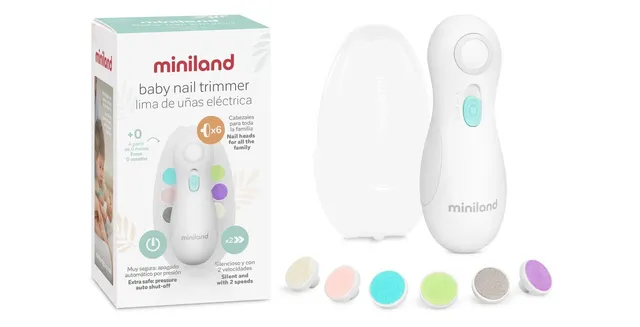 Miniland Care Elektrische Baby-Nagelfeile 6 Aufsätze