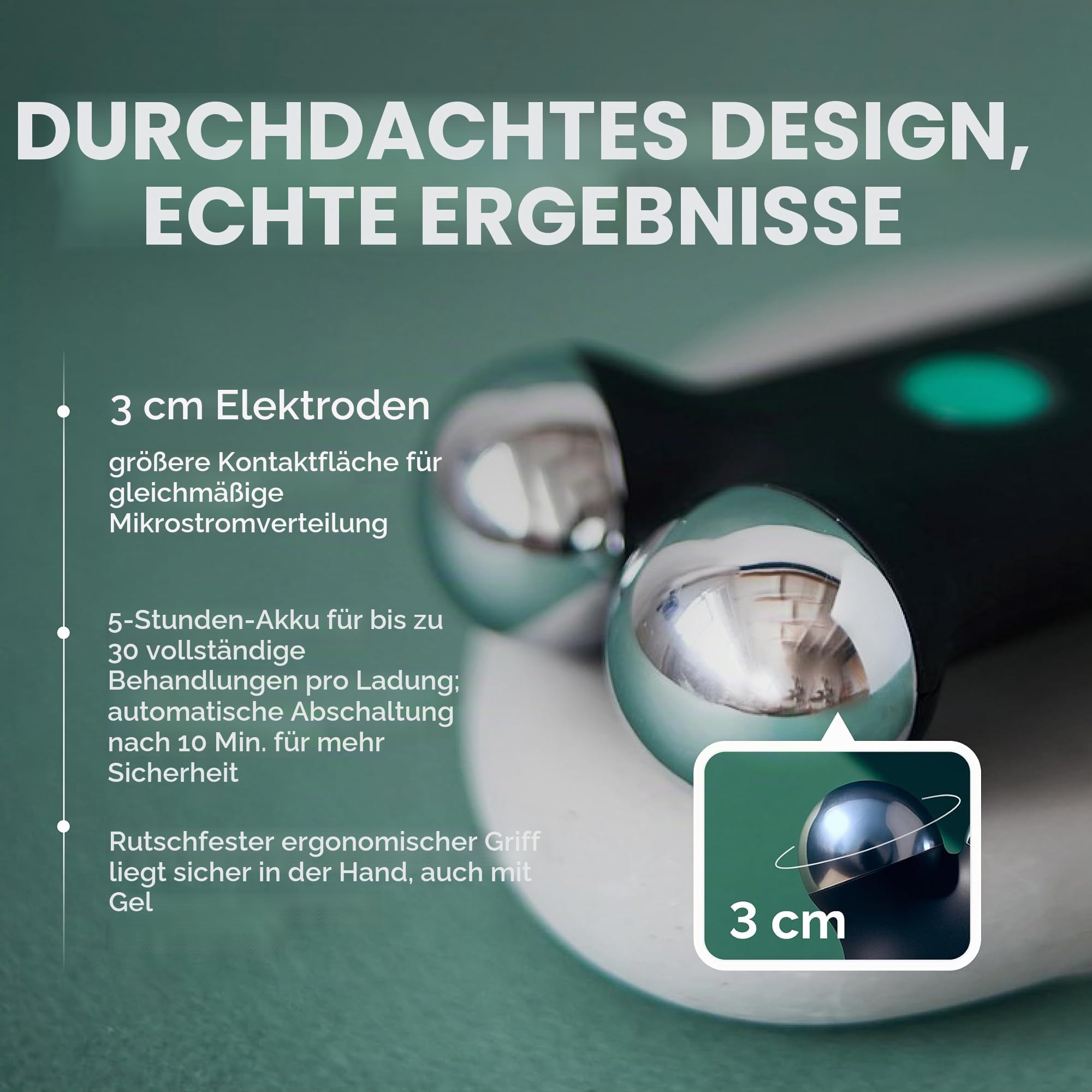 Gess Sfera Mikrostrom Gesichtsgerät Schwarz Anti-Aging