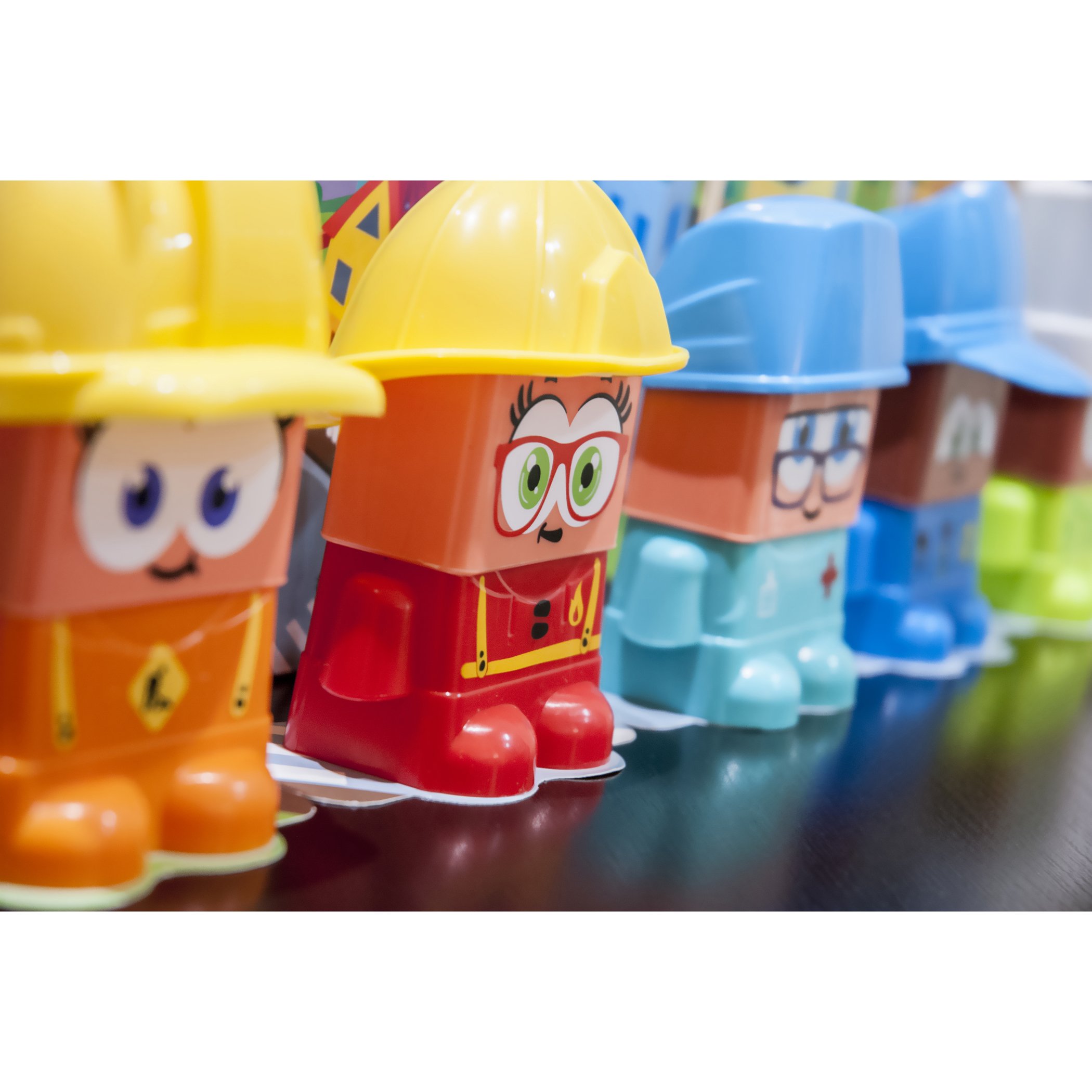 Miniland Job Blocks 32340 Steckfiguren Berufe 6 Figuren