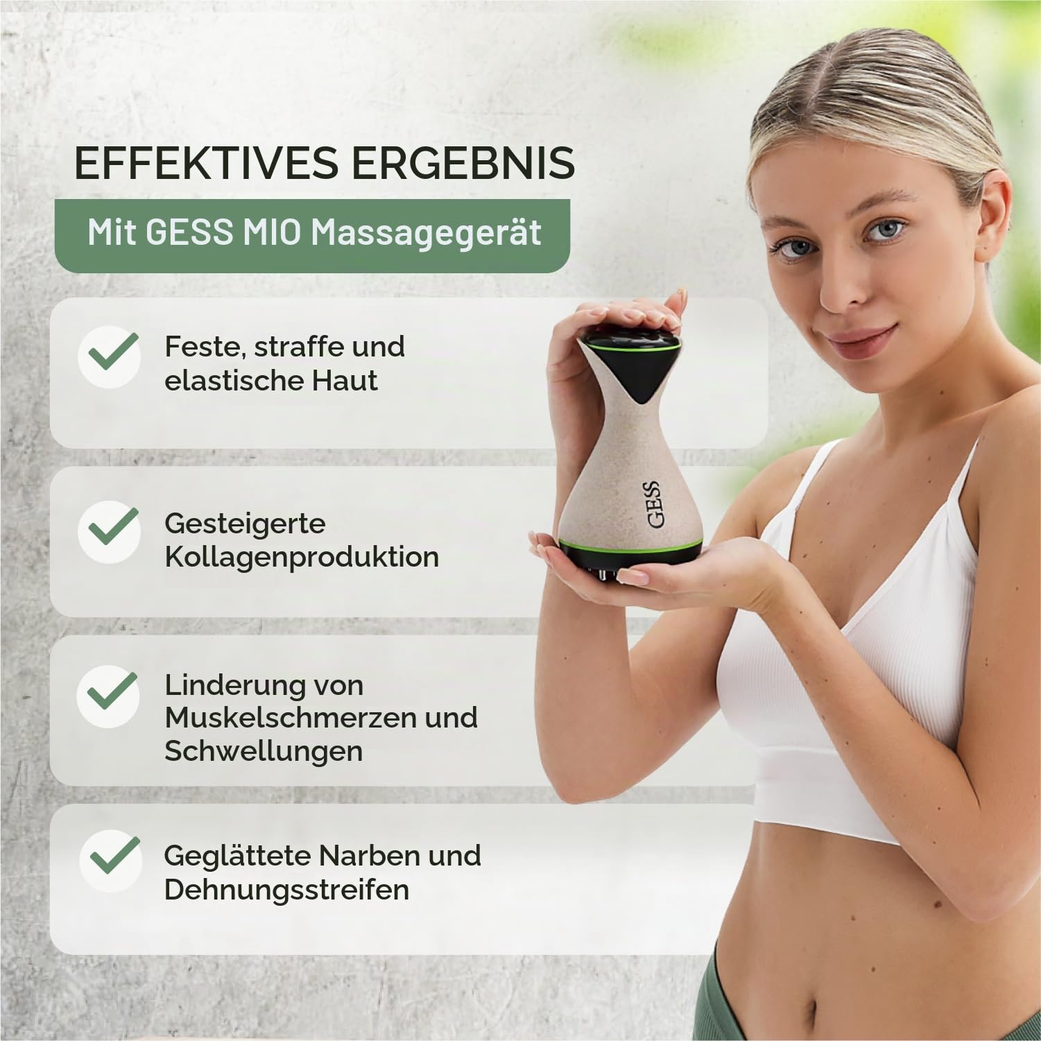 GESS 3in1 Anti-Cellulite Massagegerät EMS mit Infrarot und Vibration