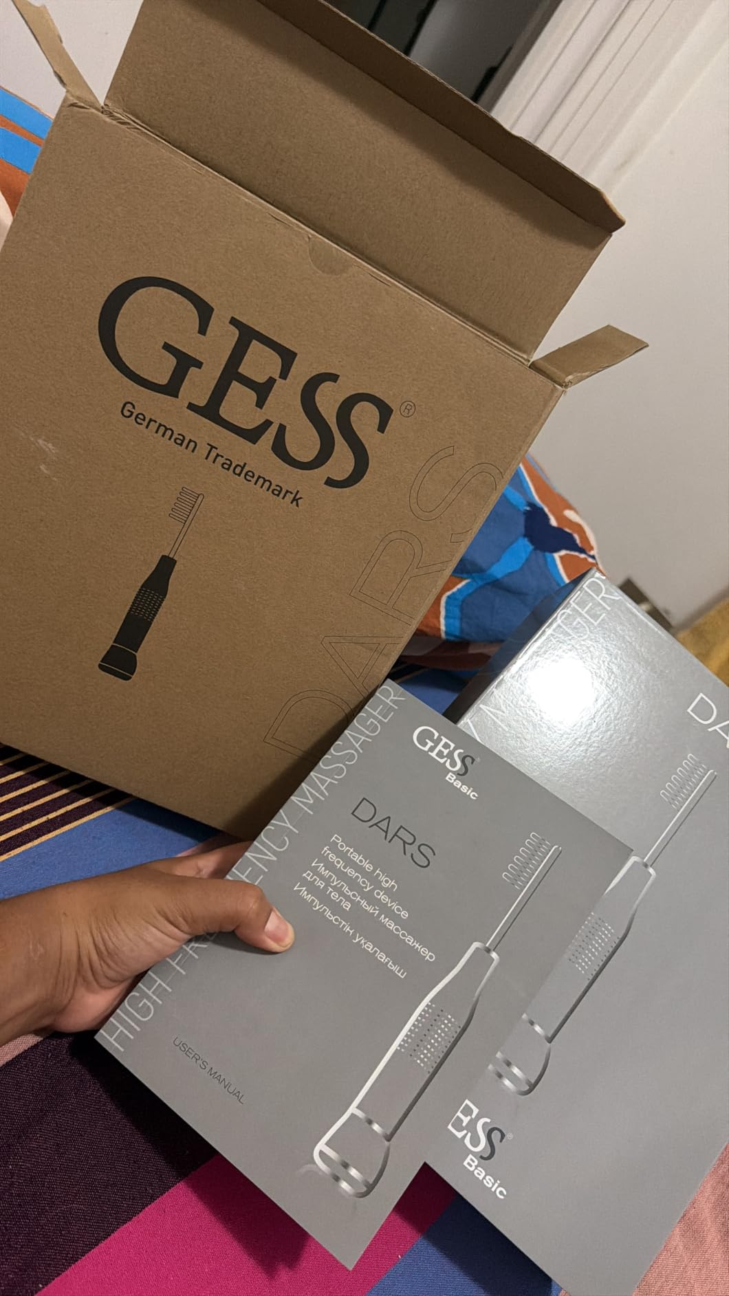 GESS Dars Hochfrequenzstab 5 Aufsätze Akne Haare