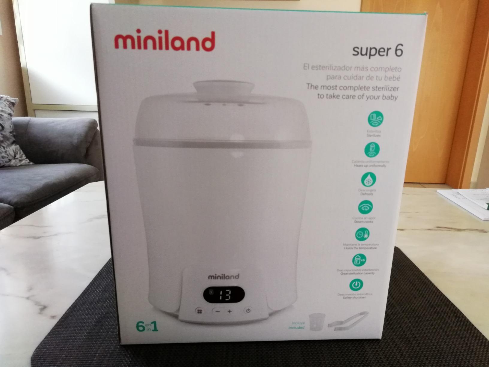 Miniland Nutrition Super 6 Flaschenwärmer Sterilisator 6in1