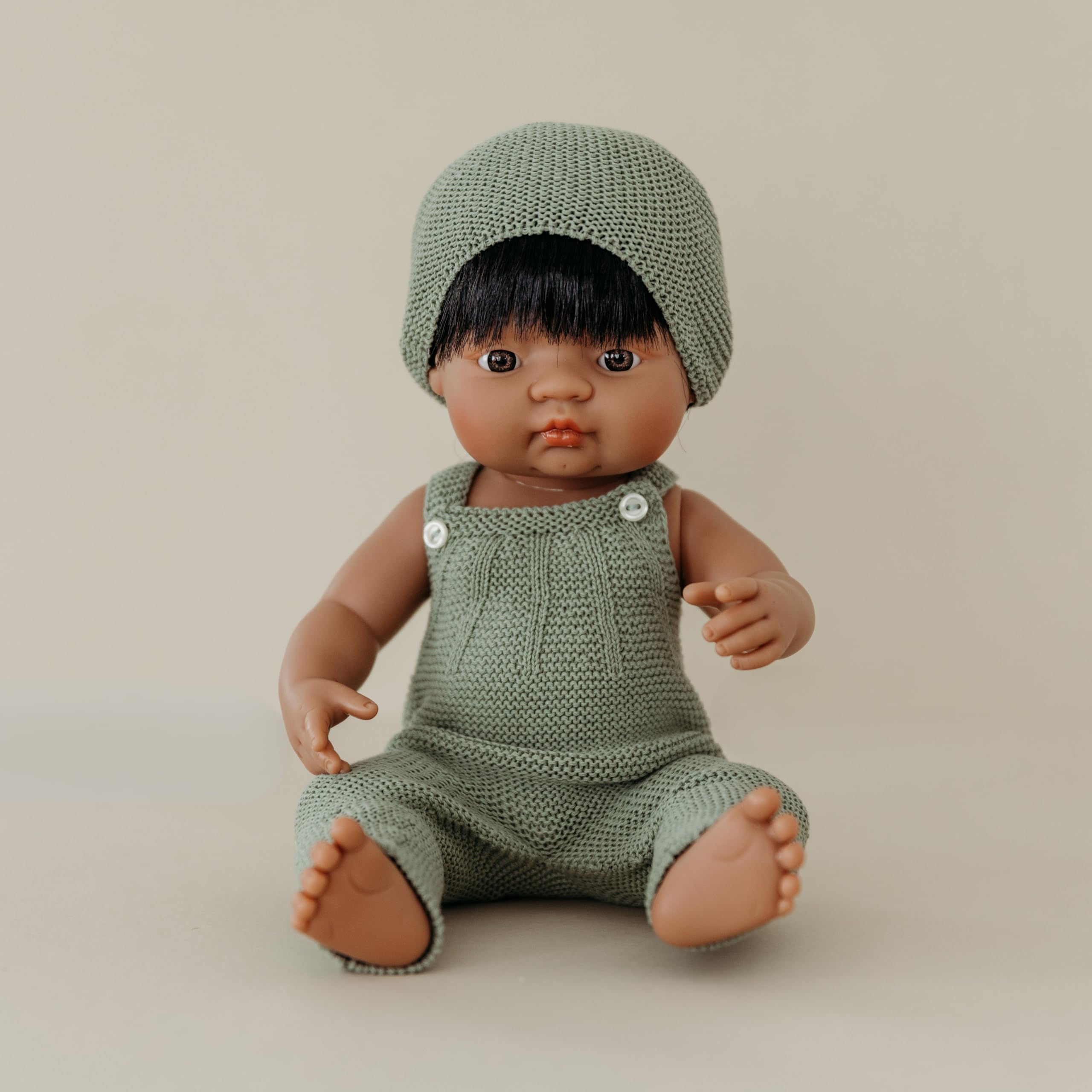 Miniland 31057 Babypuppe Südamerikanischer Junge 38 cm Puppe