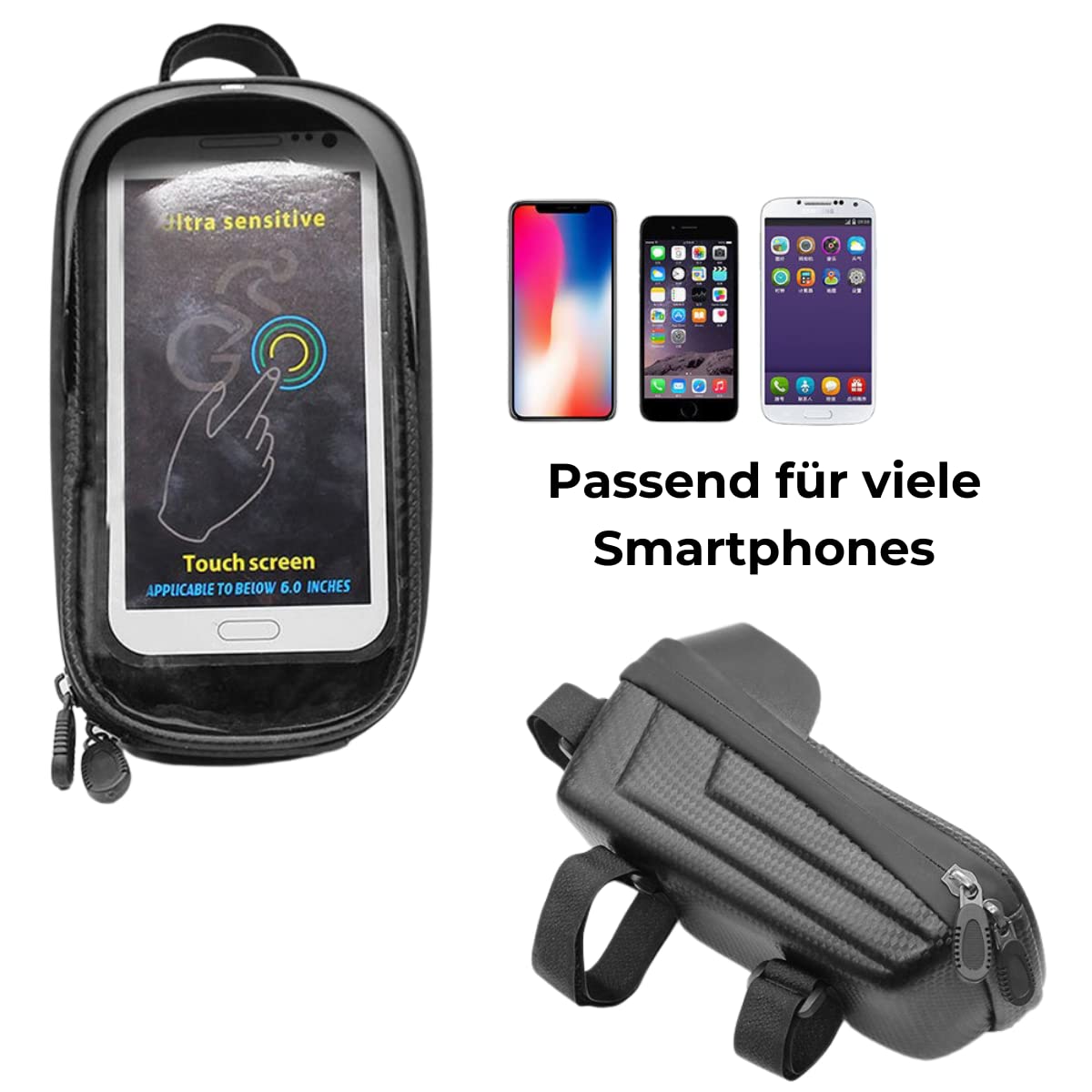smartEC Fahrradtaschen Handyhalterung Navigation Touchscreen